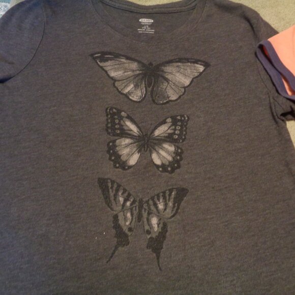NATURE GIRLS TEESHIRTS HORSE FEATHERS & BUTTERFLYS GIRLS 10/12 PLUS 7/8 - Picture 4 of 8